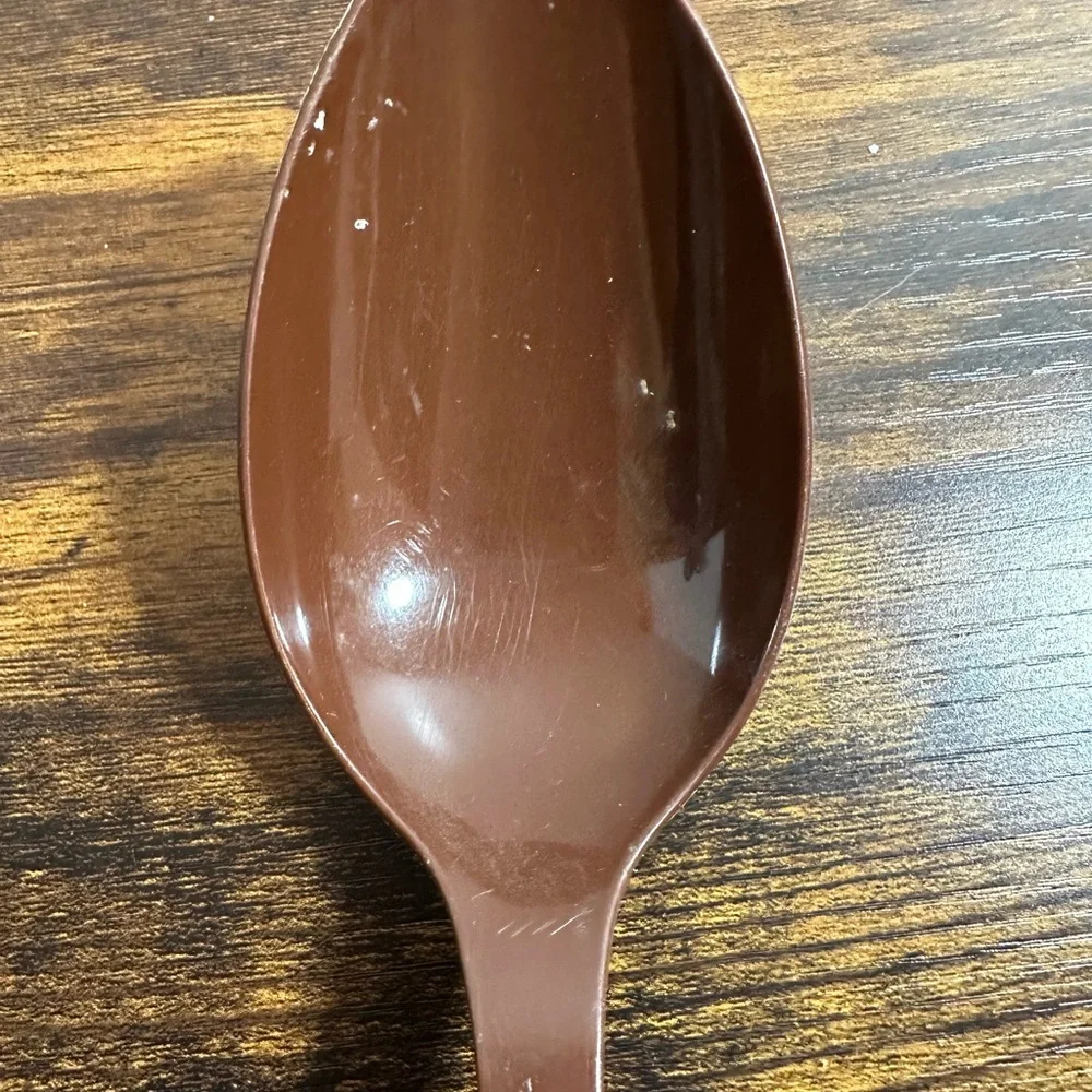 Vintage EKCO Nylon Plastic Serving Spoon‎ Ladel Brown USA